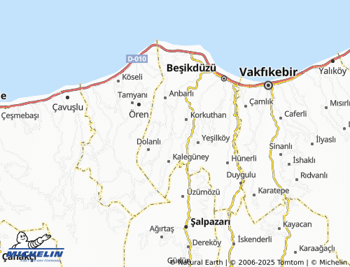 MICHELIN Şahmelik map - ViaMichelin