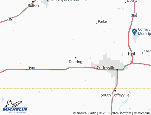 Kaart MICHELIN Dearing - ViaMichelin