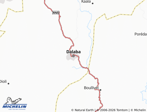 MICHELIN Dalaba map - ViaMichelin