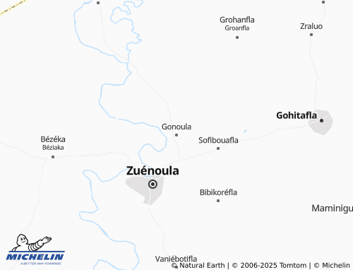 Carte MICHELIN Dieoulizra Gonhoula - ViaMichelin