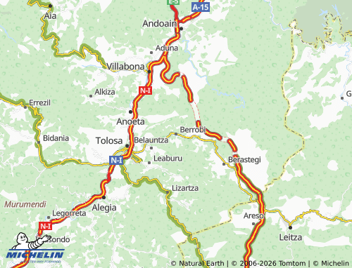Carte MICHELIN Berrobi - ViaMichelin