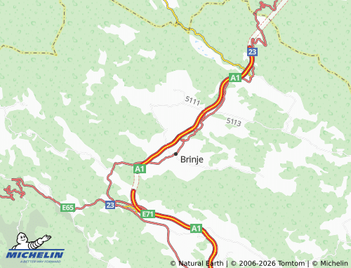Mapa MICHELIN Borići - ViaMichelin