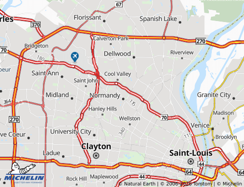 Mapa MICHELIN Pasadena Park - ViaMichelin