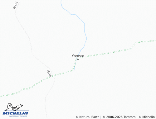 MICHELIN Yorosso map - ViaMichelin