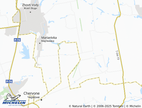 MICHELIN Zaporozhets map - ViaMichelin