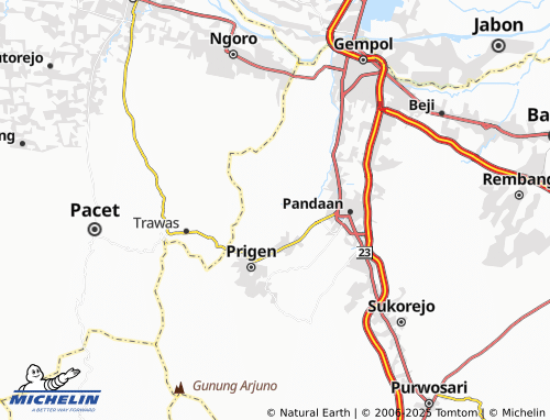 MICHELIN Sukoreno map - ViaMichelin