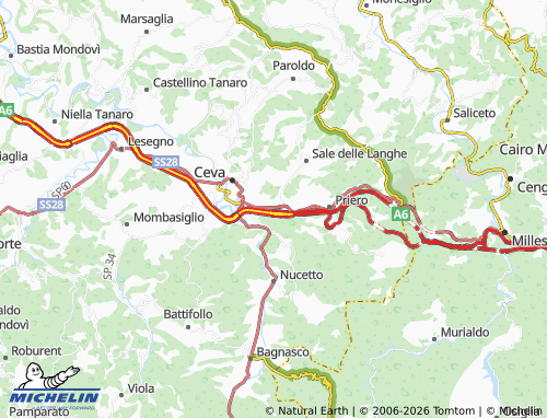 MICHELIN-Landkarte Mollere - ViaMichelin