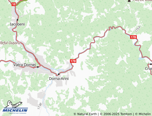 MICHELIN Gheorghițeni map - ViaMichelin