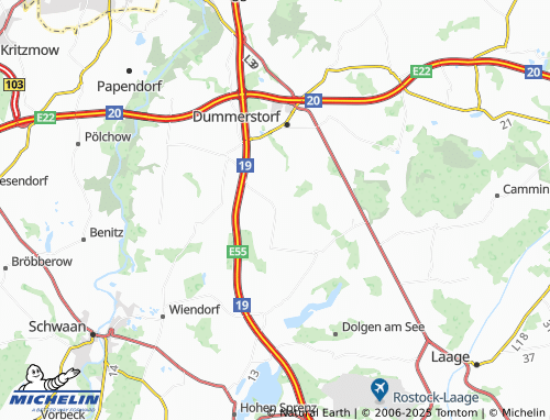 MICHELIN Prisannewitz map - ViaMichelin