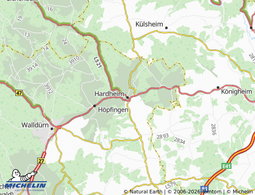 Mapa MICHELIN Hardheim - ViaMichelin