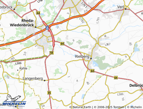 Mapa MICHELIN Füchtey - ViaMichelin