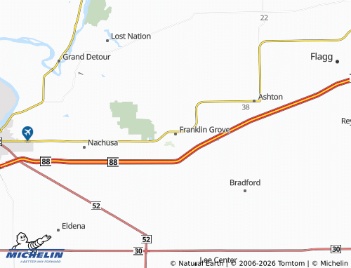 Mappa MICHELIN Franklin Grove - ViaMichelin