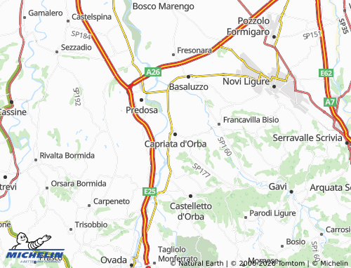 Mappa MICHELIN Capriata d'Orba - ViaMichelin