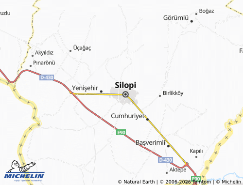 MICHELIN Cudi map - ViaMichelin