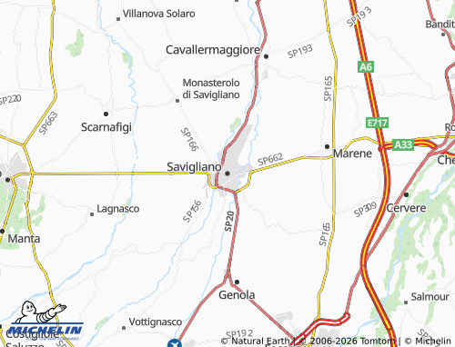 Mappa MICHELIN Savigliano - ViaMichelin