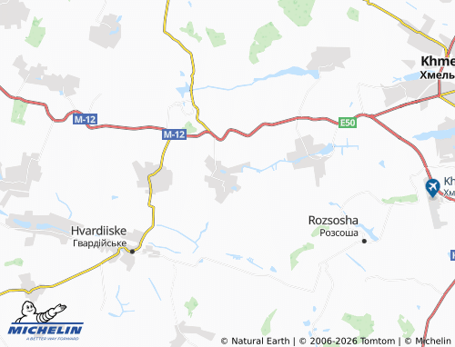 MICHELIN-Landkarte Kudryntsi - ViaMichelin