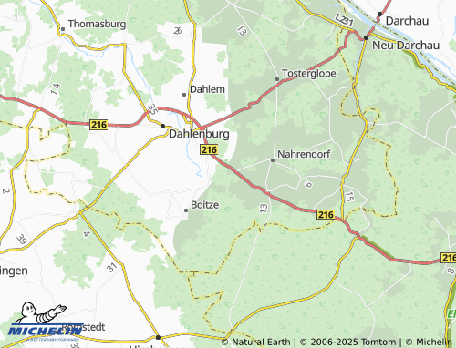 MICHELIN Süschendorf map - ViaMichelin