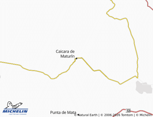 Mappa MICHELIN Caicara de Maturín - ViaMichelin