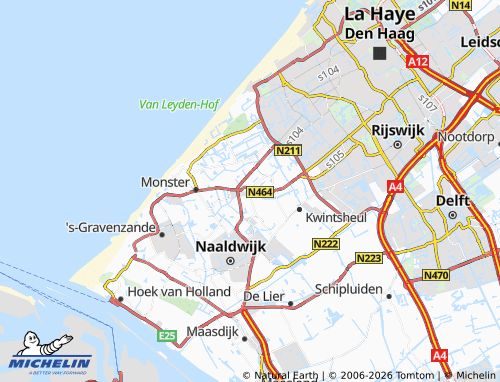 Carte MICHELIN Poeldijk - ViaMichelin