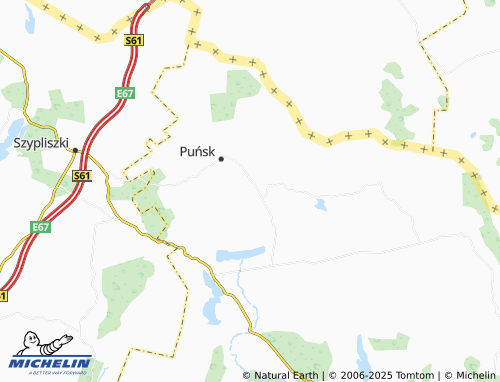 Carte MICHELIN Oszkinie - ViaMichelin