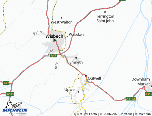 Carte MICHELIN Emneth - ViaMichelin