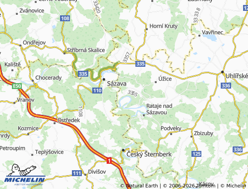 Kaart MICHELIN Samopše - ViaMichelin