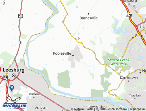 Mappa MICHELIN Poolesville - ViaMichelin
