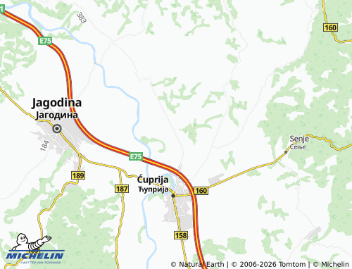 Mapa MICHELIN Supska - ViaMichelin