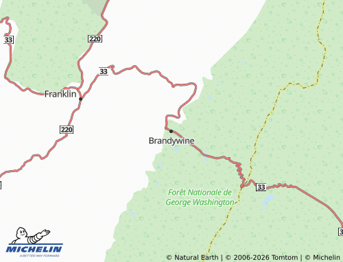 Mapa MICHELIN Brandywine - ViaMichelin