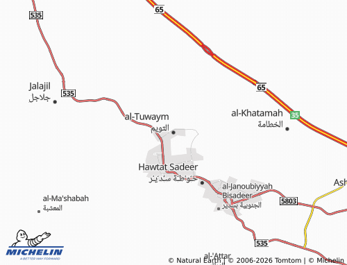 MICHELIN-Landkarte al-Tuwaym - ViaMichelin