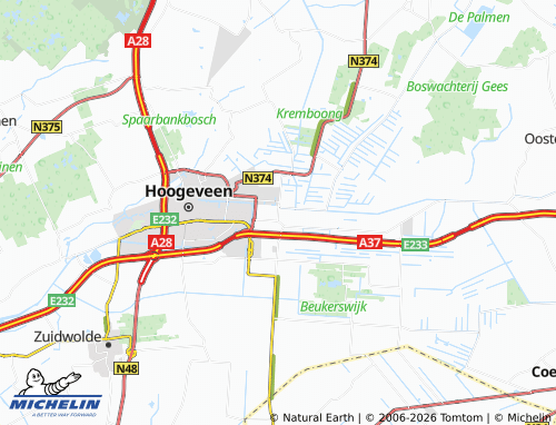 Mapa MICHELIN Noordscheschut - ViaMichelin