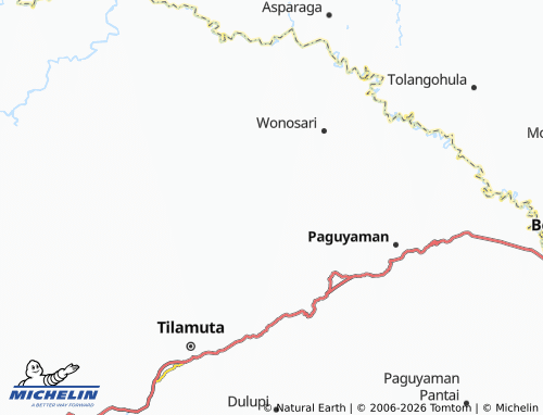 MICHELIN Bongo Empat map - ViaMichelin