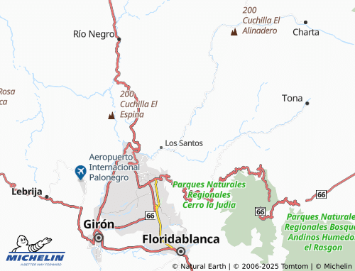 MICHELIN-Landkarte Rosa Blanca - ViaMichelin