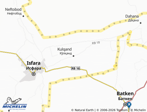 Mappa MICHELIN Kulqand - ViaMichelin