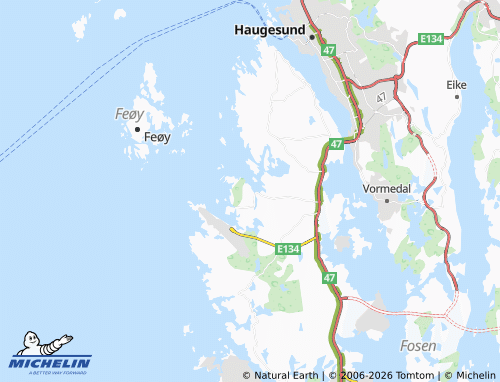 MICHELIN Visnes map - ViaMichelin