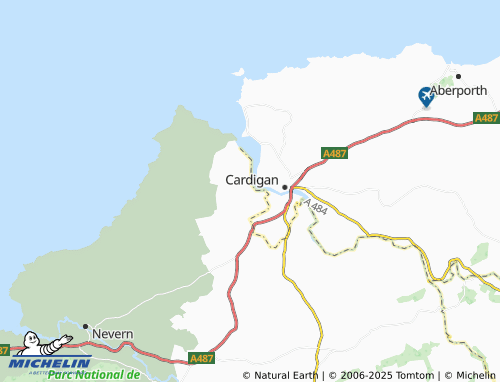 MICHELIN Saint Dogmaels map - ViaMichelin