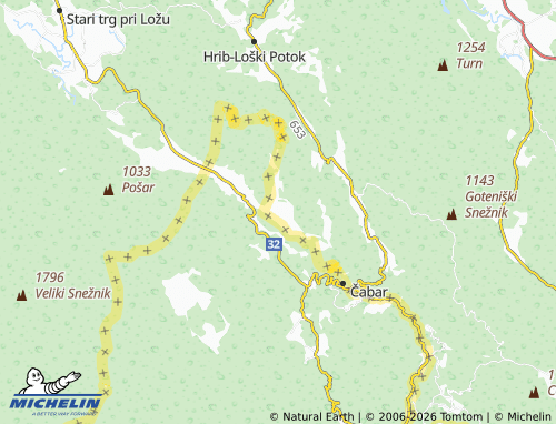 Mapa MICHELIN Novi Kot - ViaMichelin