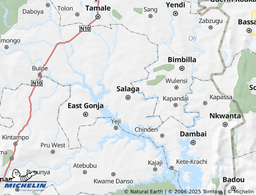 Mapa MICHELIN East Gonja - ViaMichelin