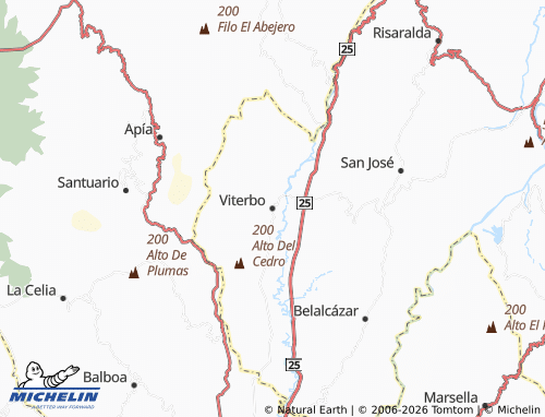 Carte MICHELIN Viterbo - ViaMichelin