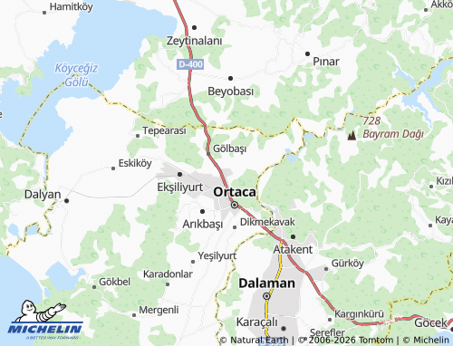 MICHELIN Çaylı map - ViaMichelin