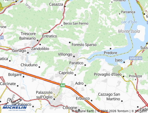 Mapa MICHELIN Villongo - ViaMichelin