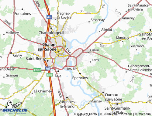 MICHELIN Saint-Marcel map - ViaMichelin