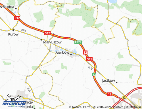 Kaart MICHELIN Garbów - ViaMichelin