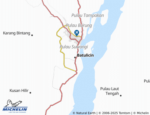MICHELIN Batulicin map - ViaMichelin