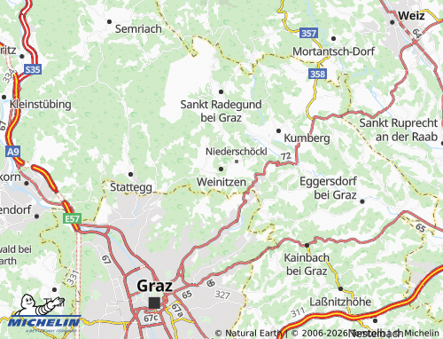 MICHELIN Weinitzen map - ViaMichelin