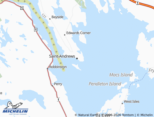 MICHELIN Saint Andrews map - ViaMichelin