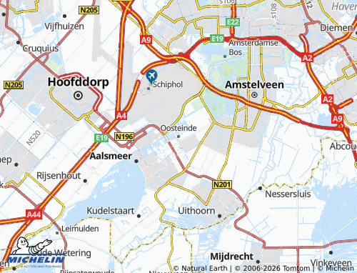 Mapa MICHELIN Oosteinde - ViaMichelin