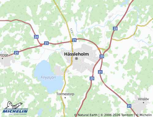 Carte MICHELIN Hässleholm - ViaMichelin