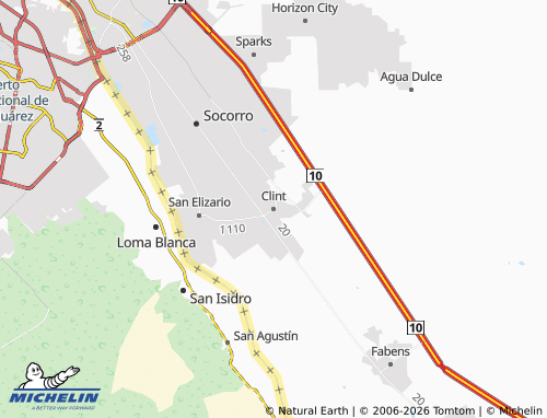 Mapa MICHELIN Clint - ViaMichelin