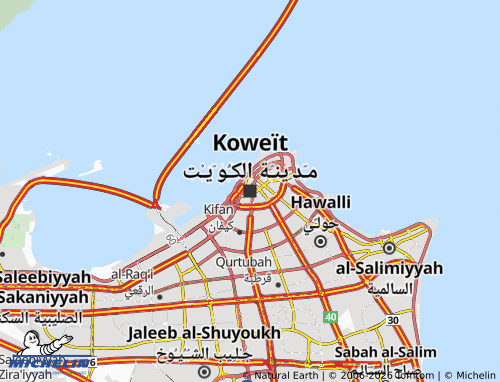 Mappa MICHELIN Al Kuwait - ViaMichelin